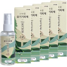 신기한방 모기기피제 모기안녕, 60ml, 5개