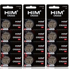 힘 코인 건전지 CR2025 3V, 4개입, 3개