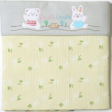 OngAL OngAL 哈囉小熊七分傳統背巾, 灰黃色