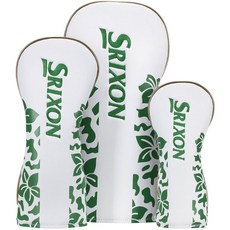 SRIXON 大師賽版桿頭套3件組, 白色 + 綠色, 1套