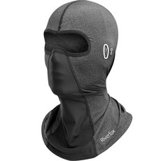 River Fox 絲質網眼巴拉克拉瓦頭套 LF8112, 灰色, 1個