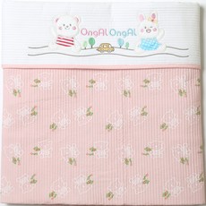 OngAL OngAL 哈囉小熊七分傳統背巾, 白粉色