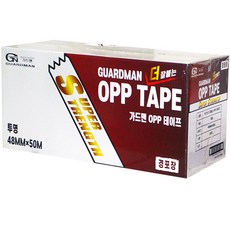 GUARDMAN 55mic 輕包裝 OPP膠帶 50m 透明, 50個