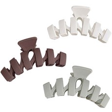 수스다 빅사이즈 리본 라인 집게핀 3종 세트 11.5cm B set