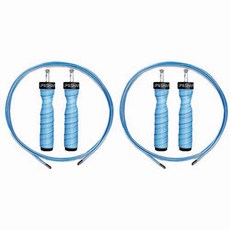 UP&SHAPE 握柄鋼絲跳繩, 矢車菊藍, 1個