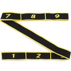 스마일제이 홈트 스트레칭 요가 스트랩 탄성 밴드, 옐로우, 1개