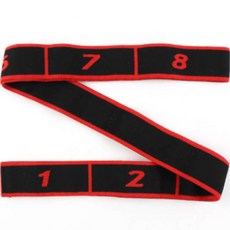 스마일제이 홈트 스트레칭 요가 스트랩 탄성 밴드, 레드, 1개