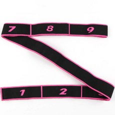 Smile J 居家訓練伸展瑜珈帶 彈力帶, 粉紅色