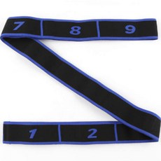 스마일제이 홈트 스트레칭 요가 스트랩 탄성 밴드, 블루, 1개