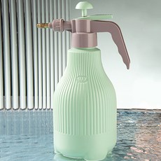 심플리앤 플라워 펌핑 압축 분무기 물뿌리개 물조리개 민트 1.5L, 1개