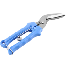 AROMOOD 直線 彎曲型 園藝 庭園 修枝剪 藍色, 1個