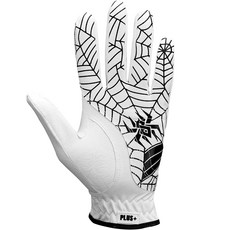 GOuft 防滑專利 驚人抓地力 雨天用 蜘蛛網Plus高爾夫手套 左手佩戴, 白色, 1個