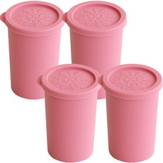 Nature Living 矽膠冰塊模具 4件組, 粉色