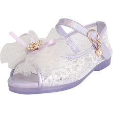 SHOOPEN 女童彩虹蕾絲露趾發光鞋 HPKWVD225G