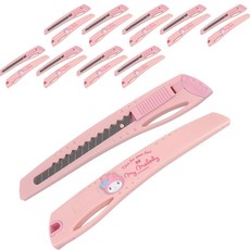 바이하츠 마이멜로디 컷터칼 소 MCT-S, 20개, 연핑크