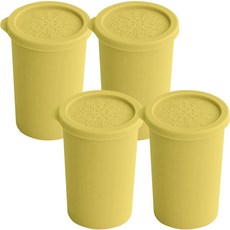 Nature Living 矽膠冰塊模具 4件組, 黃色, 1組