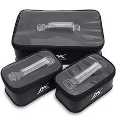 싸파 더블킬 낚시 멀티 소품 파우치 대형 + 소형 2p, 블랙