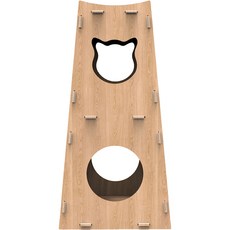 Lure Cat 貓咪躲貓貓塔 SC-554, 木色, 1個