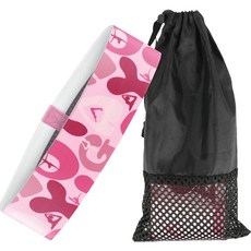 Wooahdam 字母提臀帶 中度阻力, 中度阻力 粉紅色