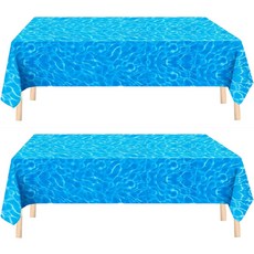 Maket Gamseong 海洋桌巾 2入, 長度 274cm x 寬度 137cm, 藍色