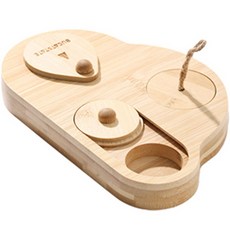 carno 寵物倉鼠木製玩具 C款, 混合顏色, 1個