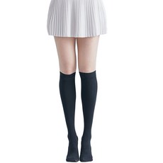 Donati 雙色防滑膝下高爾夫球襪, 黑色, 1個