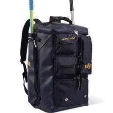 HATAKEYAMA 高級複合式後背包, 海軍藍 + 金色, 1個