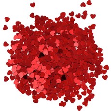 YUMS生日派對五彩紙屑愛心紙屑 25mm, 紅色, 2個