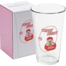 Dailylike 強化玻璃杯 500ml, 01 Jelly bear, 1個