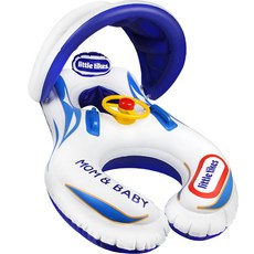 little tikes 小泰克 Mom&Baby遮陽浮潛泳圈, 混合顏色, 1個