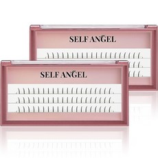 SELFANGEL Twinkle 直式假睫毛 混合款 9mm + 10mm + 11mm, 2套, 黑色