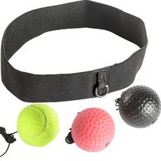 拳擊球 速度球 其他武術用品 13 [一般] 扣環頭戴 + 3球, 混色, 1套