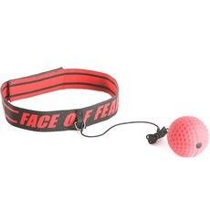 拳擊球 速度球 其他武術用品 06 [升級版] 可調式扣環, 紅色(頭戴), 紅色(球)