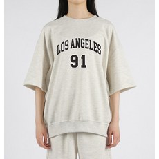 AiR Plane LA91 寬鬆版型 短袖衛衣, 燕麥色