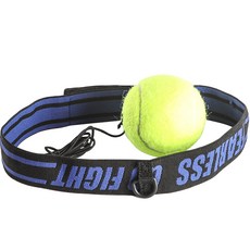 拳擊球 速度球 其他武術用品 08 [升級版] 可調式扣環, 藍色(頭戴), 黃色(球)