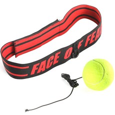 拳擊球 速度球 其他武術用品 09 [升級版] 可調式扣環, 紅色(頭戴), 黃色(球)