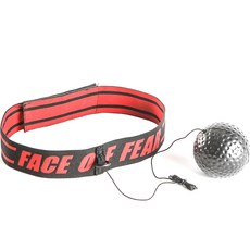 拳擊球 速度球 其他武術用品 03 [升級版] 可調式扣環, 紅色(頭戴), 黑色(球)