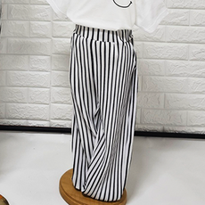 U-KIDS 條紋親子鬆緊帶褲 B款