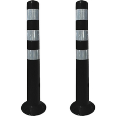 DKS 車道分隔柱 2入 + 配件組, 1套, 黑色(車道分隔柱)