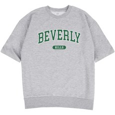 에어플레인 남녀공용 힐스 오버핏 반팔 맨투맨