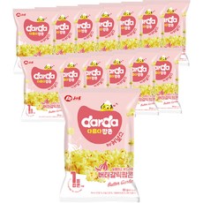darda popcorn 奶油大蒜爆米花, 80g, 15包