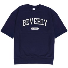 에어플레인 남녀공용 힐스 오버핏 반팔 맨투맨