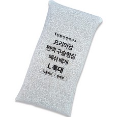 친환경편백아트 프리미엄 편백 구슬형칩 메쉬 베개 속통, 화이트, 1개