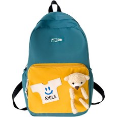 키즈트리 유아용 곰 인형 스마일 백팩 가방 BB-330