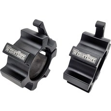 Weight Life 50mm專用鋁製槓鈴束環 2入, 黑色, 2個