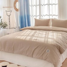 Yesbedding 韓國產高密度匹馬棉100支柔軟換季飯店薄被, 淺褐色