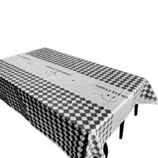 Market Pio微笑棋盤格一次性桌布 款式4, 1入, 3個
