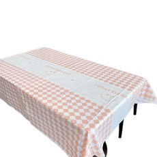 Market Pio微笑棋盤格一次性桌布 款式2, 1入, 3個
