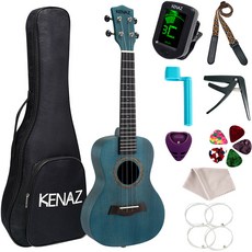 KENAZ 烏克麗麗 KU43C BL + 11件組套裝, 演奏會型