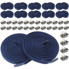 엘쏘 고무밴드 탄성 신발끈 20p + 버클 40p 세트